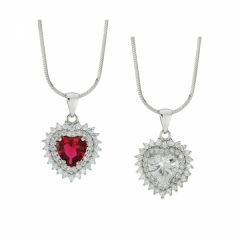 Cubic Zirconia Heart necklace